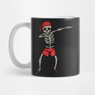 Halloween Pirate Dabbing Skeleton Gift Dab design Mug